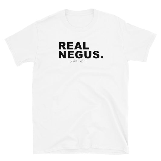 Real Negus White & Black Unisex T-Shirt